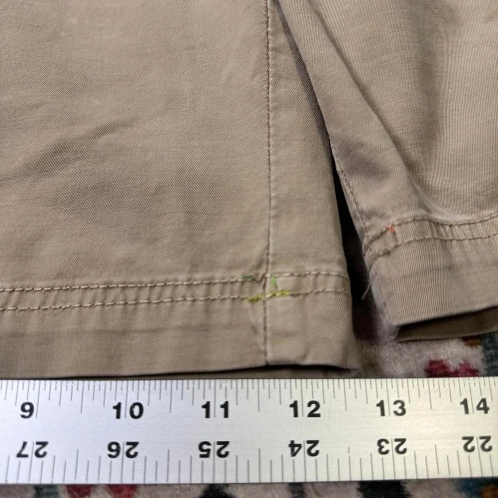 Robert Graham Mens Khaki Chino Shorts Size 38 Tan Flat Front Casual
